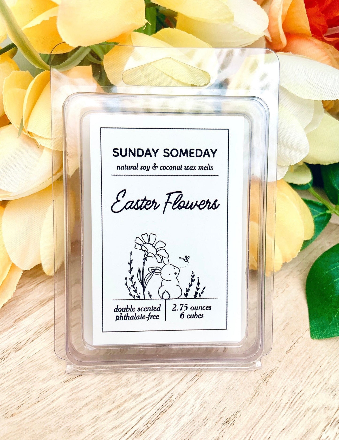 Easter Flowers Soft Wax Melts | Home Fragrance | Easter Gift | Sunday Someday Soy & Coconut Wax Melts | Vegan | Non-Toxic | 2.75 oz