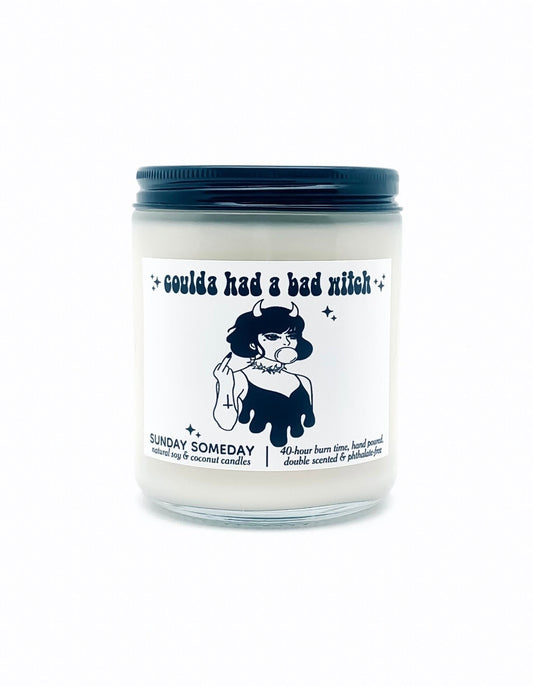 Coulda Had A Bad Witch candle | Valentine's Day Gift | Breakups Funny Relationships | 50+ Scents | SUNDAY SOMEDAY | Soy & Coconut Wax | 8oz