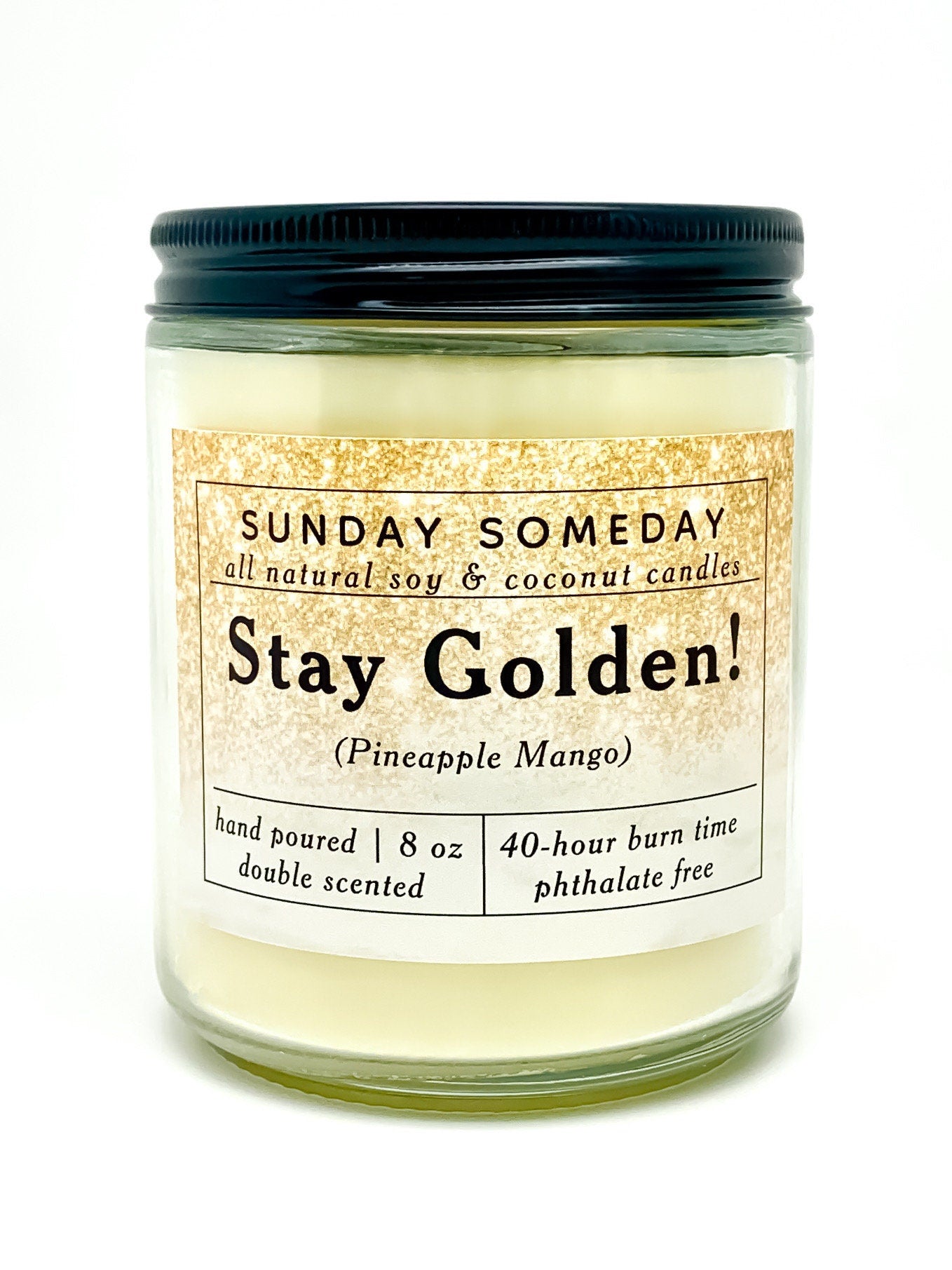Golden Girls candles | Strawberry Cheesecake and Pineapple Mango | Single or Set | Gift | Friends | Soy & Coconut Wax | Non-Toxic | 8 oz