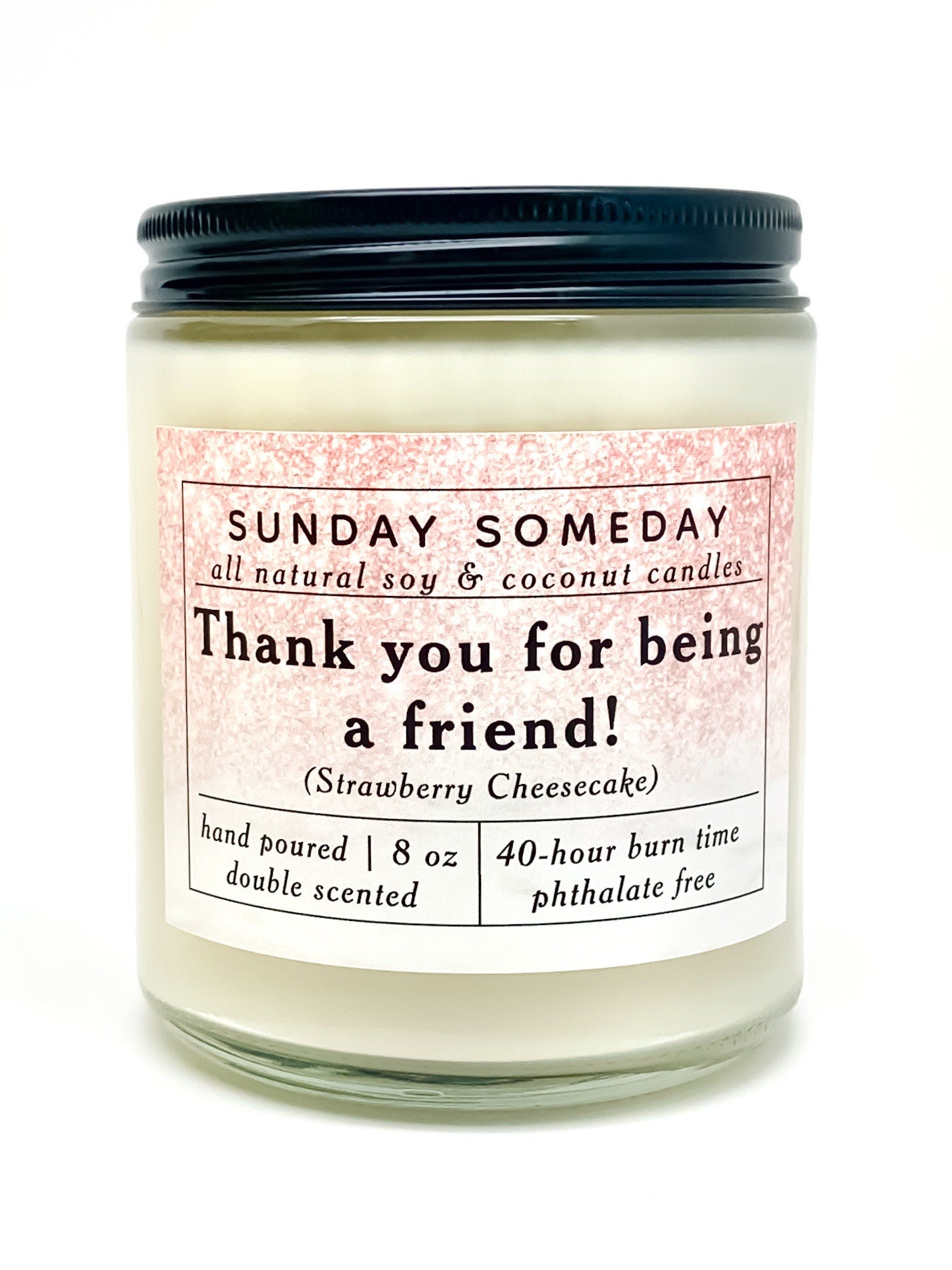 Golden Girls candles | Strawberry Cheesecake and Pineapple Mango | Single or Set | Gift | Friends | Soy & Coconut Wax | Non-Toxic | 8 oz