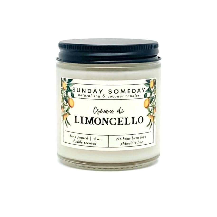 Crema di Limoncello Candle | Limoncello Cream | Italian Lemon Candle | Sunday Someday Soy & Coconut Wax Candles | Vegan | NonToxic | 4 Sizes