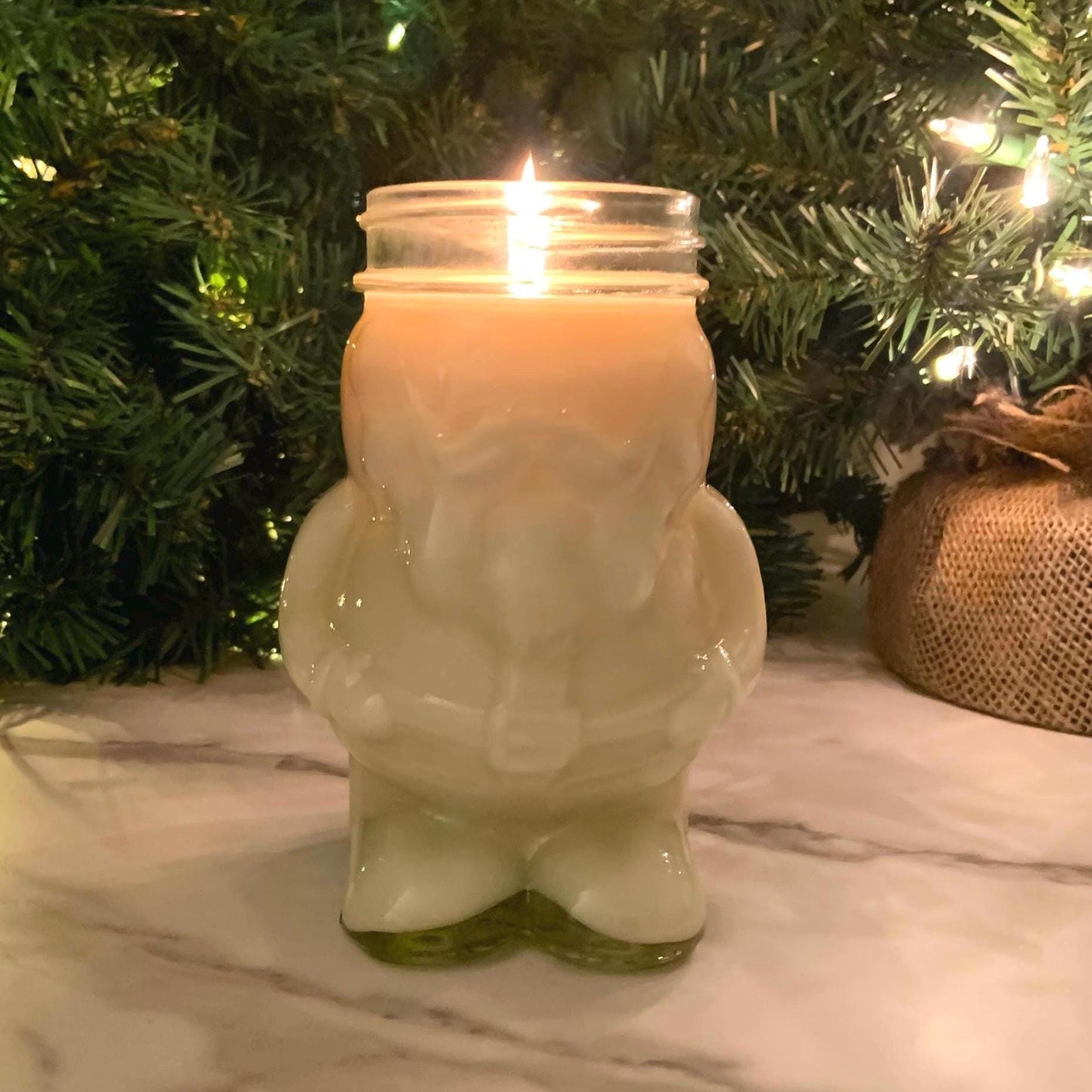 Christmas Set of 3 16oz Candle Mugs | Mason Jar Set | Tree Santa Snowman | 3 Holiday Scents | Gift | SUNDAY SOMEDAY | Soy & Coconut Wax