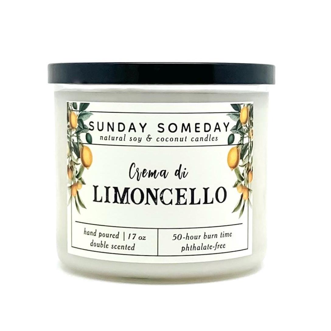 Crema di Limoncello Candle | Limoncello Cream | Italian Lemon Candle | Sunday Someday Soy & Coconut Wax Candles | Vegan | NonToxic | 4 Sizes